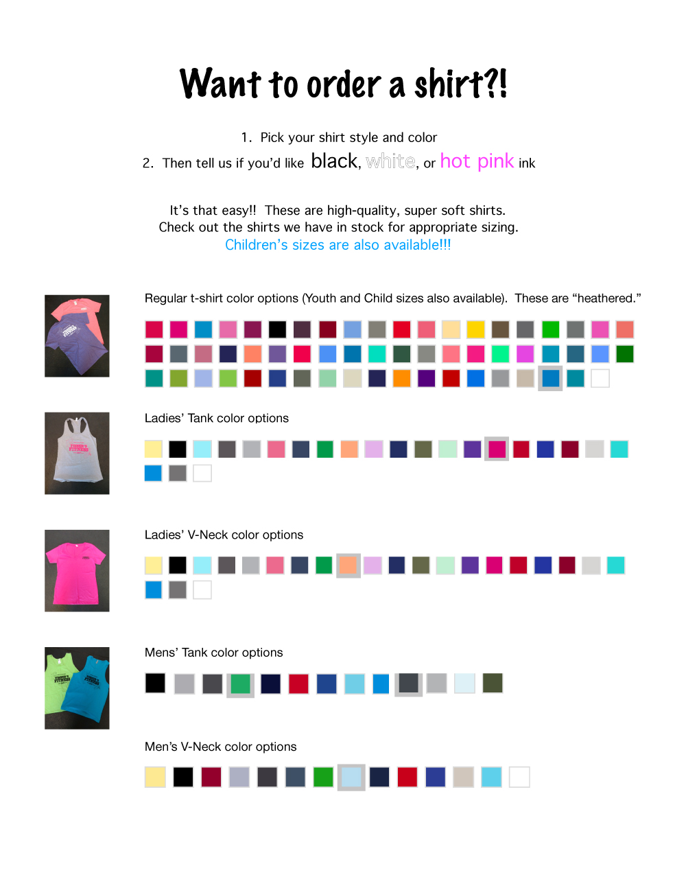 we are taking t shirt orders fishers fitness t shirt order